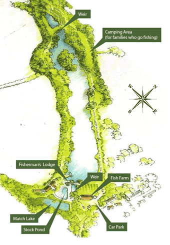 Furnace Brook, map of lakes